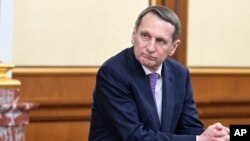 Lãnh đạo Cơ quan Tình báo đối ngoại Nga Sergei Naryshkin.